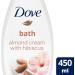 Dove Purely Pampering Almond Cream and Hibiscus Bath Soak 450 ml - Moisturizing Bubble Bath (Pack of 1) - Buy Online on GoSupps.com