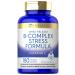 Carlyle B Complex Stress Vitamin Supplement | 180 Caplets | with Vitamin C | Non-GMO and Gluten Free