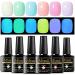 MTSSII Glow in the Dark Gel Nail Polish Set - 6 Colors Luminous Jelly Gel Polish Kit for Fluorescent Bright Nails - Soak Off UV Polish for Christmas & Halloween Gifts - Women's Jelly Glow Collection - Buy Online on GoSupps.com