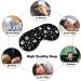 White Gray Paw Print Sleep Mask for Women | Adjustable Eye Shades with Elastic Strap - Perfect for Travel & Relaxation - Buy Online on GoSupps.com