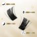 QueWel Cluster Lashes - 72 pcs DIY Eyelash Extensions Soft D Curl 8-16mm Length - Perfect for Home Makeup - Buy Online on GoSupps.com