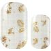 Avoa Beauty nail film - "Off the grid white gold vertebrae wave swirl transparent nail art design 16 thin self -adhesive long -lasting nail wraps