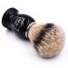Parker 100% Silvertip Badger Bristle Shave Brush with Stand - Black Handle - Buy Online on GoSupps.com