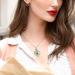 Cute Cat Necklace with Sparkling Zirconia Crystal Birthstone Pendant Necklace for Girls Womens White Gold Over 925 Sterling Silver Animal Necklace Birthstone Jewelry Sweet Present Girlfriend Sisters E May - Emerald - Buy Online on GoSupps.com