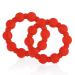 Nuby Silicone Teether Ring 2 Pack 3M+ Colors May Vary Multi - Buy Online on GoSupps.com