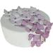 Pre -cut gradient lavender butterflies edible rice/Oblate paper cupcake cake dessert topper birthday celebration wedding baby shower children party decorations (lavender) lavender