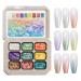 Nail Gel Palette | Gradient Gel for Paint - Palette of 9 Colors Paint Accessories for Women and Girls Nail Manicure Design for Creative Artistic Expression