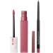 Maybelline Super Stay Matte Ink Liquid Lipstick + Color Sensational Lip Liner Makeup Bundle Includes 1 Lipstick in Lover and 1 Lip Liner in Almond Rose Maybelline Super Stay Matte Ink Liquid Lipstick Makeup Lover and Color Sensational Lip Liner Bundle 2 P