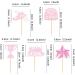 Cyodoos 25 pcs Pink Graduation Cake Toppers Class of 2024 Graduation Cupcake Toppers Congrats Grad and Graduation Party Decorations Pink2 - Buy Online on GoSupps.com