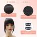 Thick Human Hair Bangs Extension - Natural Black Fringe | Unprocessed & Real Hair - Buy Online on GoSupps.com
