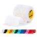 SPORTTAPE Self-Adhesive Football Sock Tape | 5cm x 4.5m - White | Cohesive Bandage Sock Wrap Shin Pad Tape | Goalkeeper Wrist Tape & Football Ankle Tape | Pet & Vet Wrap for Dogs Horse - Single Roll White 5x450 cm (Pack of 1)