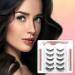 Veshely Natural Magnetic Eyelashes with Eyeliner - 5 Pair Reusable 3D False Lashes Set for Natural Look - Buy Online on GoSupps.com