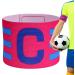 Captain Arm Bands for Soccer | Adjustable Football Captain Armband - Elastic Game Accessories for Adults & Youth in Hot Pink - Multi-Color Whirlwind Design - Buy Online on GoSupps.com