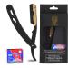 Ramaz razor-high-quality beard knife made of stainless steel with 100 razor blades- professional hairdresser with interchangeable blade razor men for the wet shaving of the beard