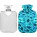 Hot Water Bottles with Cover - Turtle Design 2L Warm Water Bag for Pain Relief - Ideal for Women Girls & Kids - Buy Online on GoSupps.com