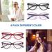 JAWSOCK 4 Pack Blue Light Blocking Cat Eye Reading Glasses for Women - Designer Computer Readers Anti Glare/UV Ray Eyeglasses 2.0 4 Pack Mix Color - Buy Online on GoSupps.com