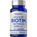 Piping Rock Biotin 5000mcg Softgels | 150 Count | Non-GMO Gluten Free Supplement