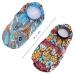 2PCS Extra Long Satin Bonnet Set for Braids Hair - Blue Flowers & Colorful Clouds - Buy Online on GoSupps.com