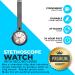 Nurse Stethoscope Watch - Lightweight Metal Frame | Attach to Pocket Scrubs or Shirt | Convenient Nursing Accessory - Buy Online on GoSupps.com