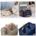 Waterproof Diaper Caddy with Shoulder Strap - Baby Diaper Organizer with Entertainment Pouch - Blue Canvas Fabric - Easy Clean Diaper Caddy with Multiple Compartments - Buy Online on GoSupps.com