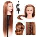 Frising Head Exercise Head - Professional 66 cm Brown Makeup Training Head for Hairdressers & Cosmetology - Buy Online on GoSupps.com