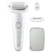 Braun Silk- pil 9 epilator for women / hair remover for long-lasting hair removal 9-011 white/silver NEW -011