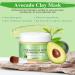 Pjordo Avocado Green Tea Clay Mud Mask 150g/5.29 Oz - Skin Care Detox Face Mask for Deep Cleansing, Oil Control, Anti-Acne, and Pore Refining - Includes Mask Brush for Soothing and Nourishing - Buy Online on GoSupps.com