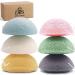 Natural Konjac Sponge Set Konjac Facial deep Cleansing and Exfoliation for Skin Care Konjac Exfoliating Organic Facial Sponge Set Washing Puff 6pieces