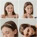 Powmag Set of 3 Wedding Party Faux Pearls Rhinestone Headband - Elegant Bridal Hair Accessories for Weddings Parties & Valentine's Gifts - Buy Online on GoSupps.com