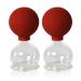 Lauschaer glass cupping glasses with ball 2 pieces 50 mm for professional medicine fireless cupping cupping glass cupping glasses