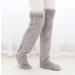 Over Knee Fuzzy Socks | Winter Sleeping Socks | Soft Thick Plush Leg Warmers - Gray - Buy Online on GoSupps.com