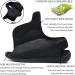 GWQDJ Men's Open Toe Diabetic Sandals - Extra Wide Adjustable Arthritis Edema Slippers | Black 41 - Buy Online on GoSupps.com