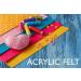 FabricLA Acrylic Felt Fabric - 72 Wide 1.6mm Thick - DIY Crafts, Cushion, Padding - Black (1 Yard) - Buy Online on GoSupps.com
