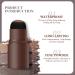 Eyebrow Powder Stamp Set - Reusable Dark Brown Eyebrow Stamp with Brushes & Stencils for Perfect Brow Formation | Home Salon Makeup Tools - Buy Online on GoSupps.com