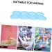 TEHAUX Epoxy Mold Resin Epoxy Key Fob Chocolates Labels Candle Creative Keychain Mold Candy Egg Shape Blue 21.7x14.6cm - Buy Online on GoSupps.com