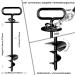 Ground Anchor Dog Dog Stake for Medium to Large Dogs up to 220 lbs Spiral Blade Dog Stake for Yard Beach Lawn Outdoor (Black) - Buy Online on GoSupps.com