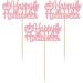 Gyufise 24Pcs Happy Halloween Cupcake Toppers Pumpkin Ghost Glitter Halloween Cupcake Pick Decorations for Kids Halloween Themed Birthday Party Decorations Pink - Buy Online on GoSupps.com
