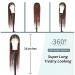 Fecihor 36 Criss Cross Knotless Box Braided Wig with Baby Hair - Mix Black Brown - Buy Online on GoSupps.com