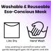 Love My Fashion Multi-Print Reusable Face Mask - Unisex Soft Cotton 2-Layer Washable Fashionable Design - Buy Online on GoSupps.com