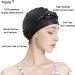 Tripsky Silicone Swim Cap - Ideal for Curly Short to Long Hair - Unisex Bathing Cap for Men and Women - Black - Buy Online on GoSupps.com