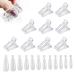 MaikcQ Nail Extension Tool Kit 120pcs Dual Forms Nails Molds with 10Pcs Transparent Nail Tips Clip for Fixing DIY Manicure Nail Art Tool