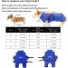 Pettom Dog Bathrobe - Quick-Drying Microfiber Towel Super Absorbent & Comfortable with Adjustable Straps for Dogs & Cats - Blue (M) - Buy Online on GoSupps.com