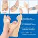 Bunion Corrector & Big Toe Separator Sleeve - 1 Pair, Silicone Pad Protector, Day & Night Wearable - Large Beige - Buy Online on GoSupps.com