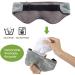 Sivio Weighted Eye Mask - Heatable & Freezable Eye Pillow for Faster Sleep - Grey - Buy Online on GoSupps.com