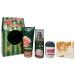 Bath & Body Works Feliz Navidad Rose Gift Set - Fine Fragrance Mist Ultimate Hydration Body Cream and Rose Water & Ivy Hand Gel - with a Peach Gardenia Sample Soap - Travel size
