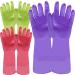 WOTPCRD 3 Pairs Kitchen Dishwashing Gloves Colorful Reusable Kitchen Gloves Anti-Slip Household Cleaning Gloves Rubber Cleaning Gloves Multipurpose Rubber Gloves for Washing Dishes and Cleaning Tasks - Buy Online on GoSupps.com