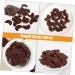 HEMOTON 24pcs Imitation Chocolate Chips Interesting Fake Chocolate Multi-function Fake Chocolate Simulated Decorative Chocolate Decor Chocolate Models Material Food Play Pvc 3.50X2.50X0.20CM 1 - Buy Online on GoSupps.com