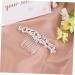 FRCOLOR Set of 2 Bridal Headpiece Rhinestone Hair Accessories Hair Clips Combs Floral Hair Comb Side Comb for Wedding Hair Tiara Bridal Comb Wedding Hair Comb Flowers Headpiece Hair Pin White - Buy Online on GoSupps.com