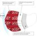 BEUU 30PCS 2021 Happy New Year Adults Disposable Face Macks Adults Christmas 3Ply Face Macks Cute Print Breathable Face Balaclava - Buy Online on GoSupps.com