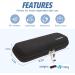 YOUSHARES Insulin Cooler Travel Case - Small EVA Diabetic Organizer with Ice Pack (Black) - Buy Online on GoSupps.com